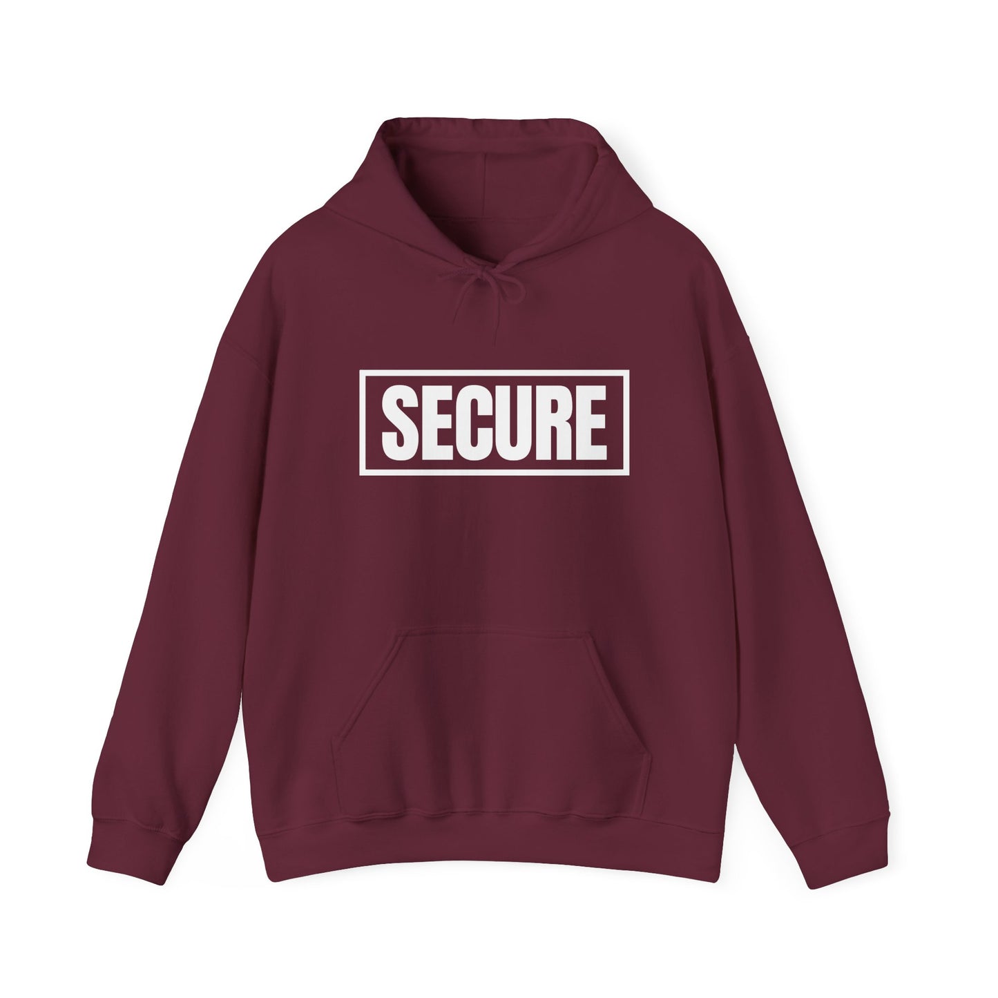 Secure White Design Unisex Hoodie - Confidence You Can Feel & Faith You Can Wear