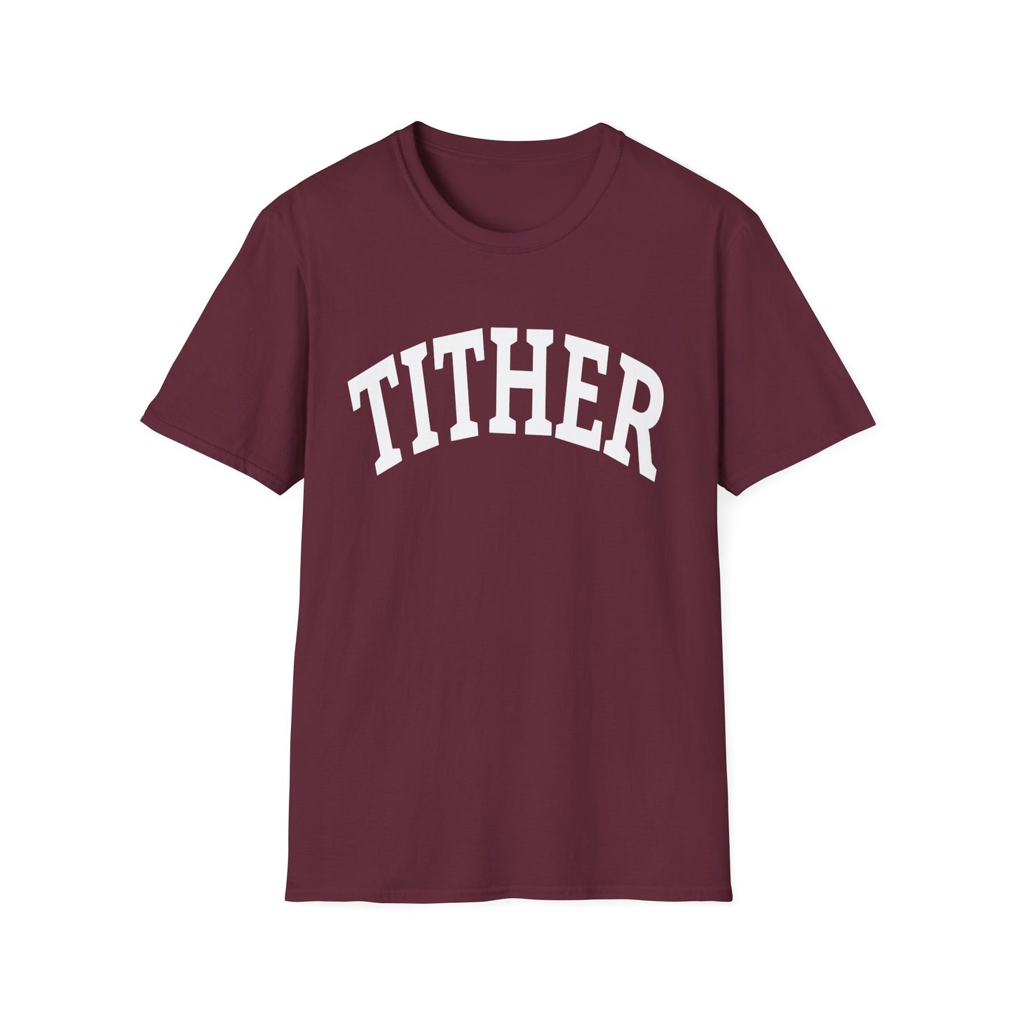 Committed Tither Collegiate T-Shirt | Faith-Based Tee | Tithing Lifestyle| Faith & Abundance Statement T-Shirt  | Financial Freedom Shirt