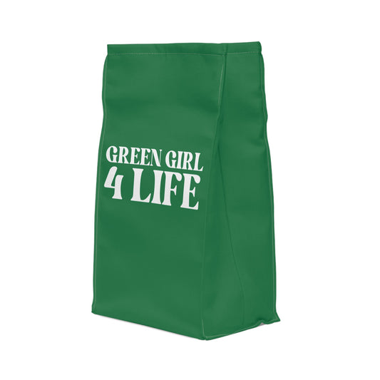 Green Girl 4 Life Lunch Bag – Double-Sided Inspirational Green Girl Lunch Tote | Insulated Lunch Bag | Girl Power Lunch Box