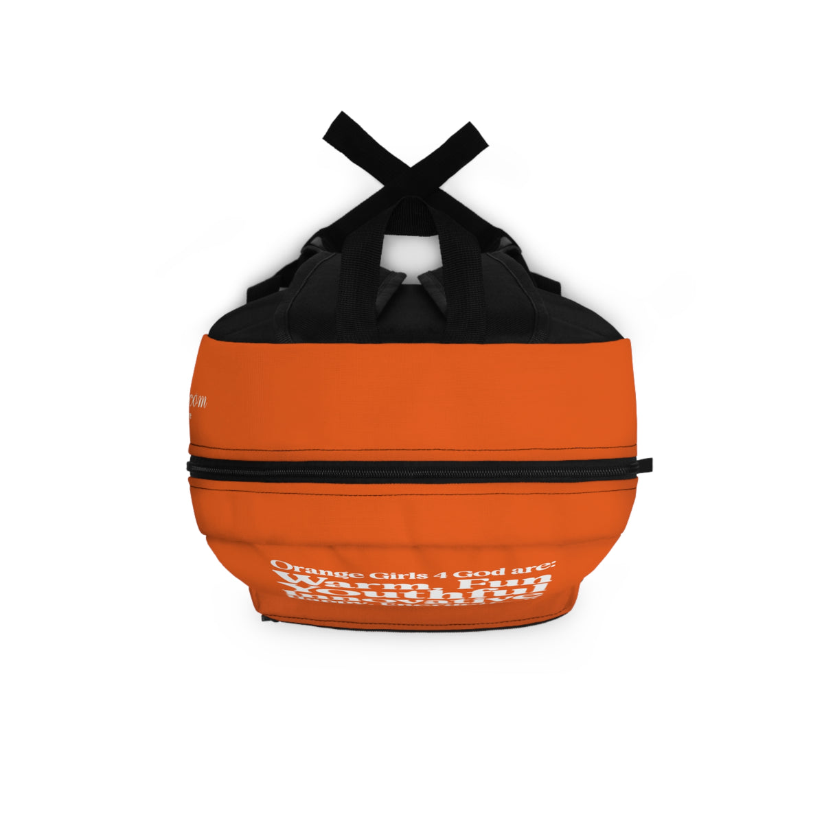 Orange Girls 4 God Backpack – Inspirational Christian Girls School Backpack | Faith-Based Bookbag | Lightweight Travel & School Bag