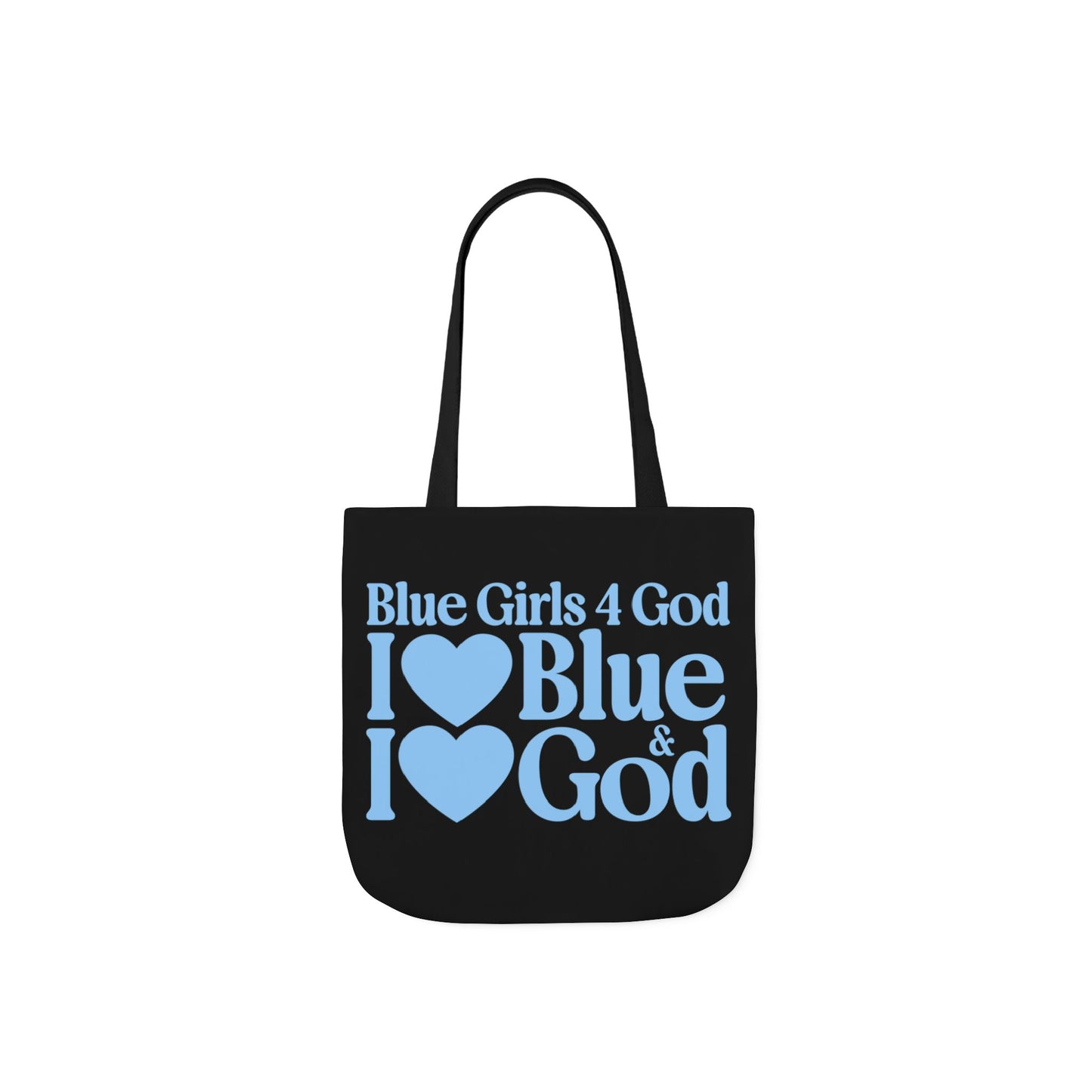 Black Contrast Blue Girls 4 God Tote Bag - You Are Trustworthy, Dependable, Confident, Honest, Loyal, Professional, and Inspirational!