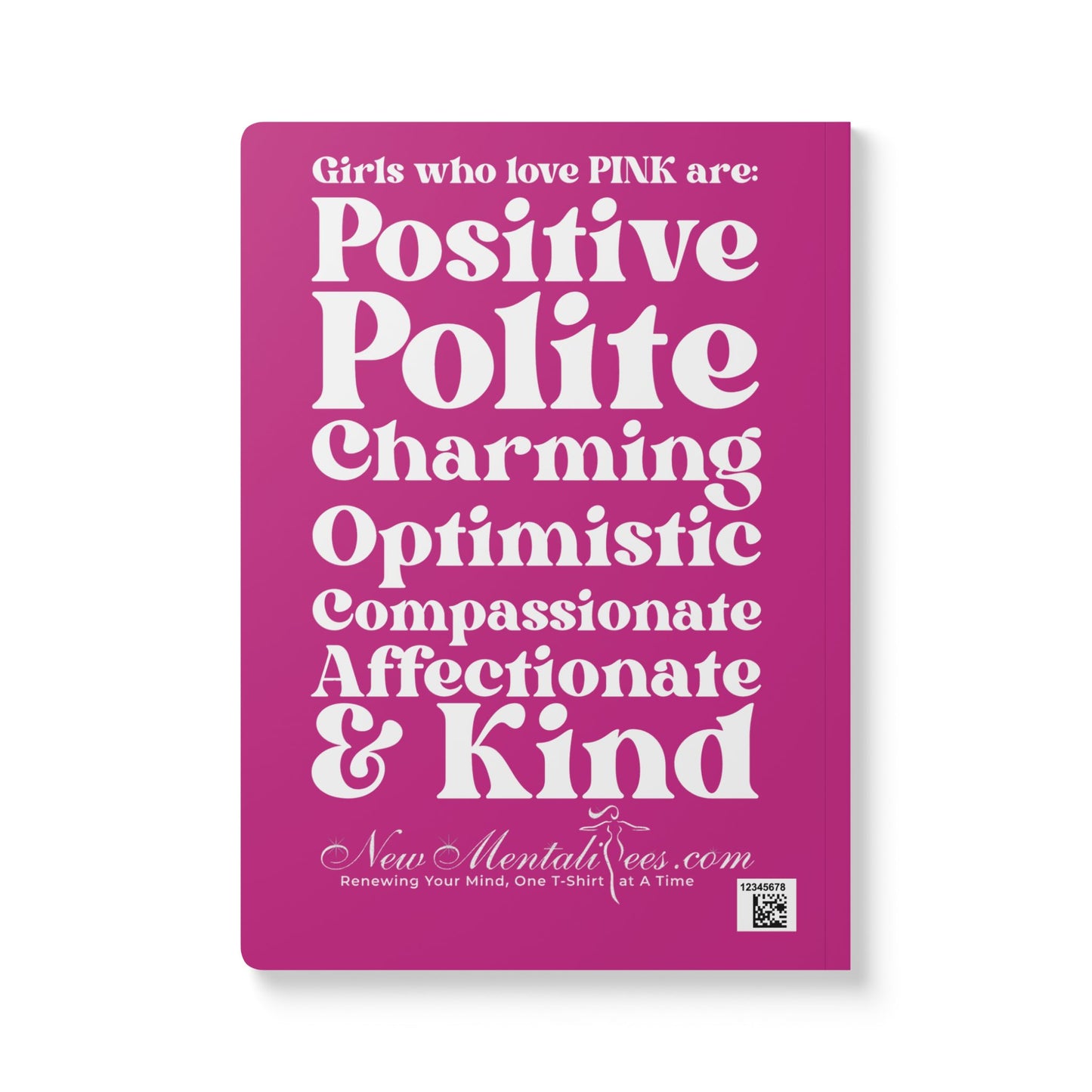 Pink Girl 4 Life Softcover Journal – Double-Sided Inspirational Journal | 100 or 200 Pages | Notebook for Girls & Women Who Love Pink