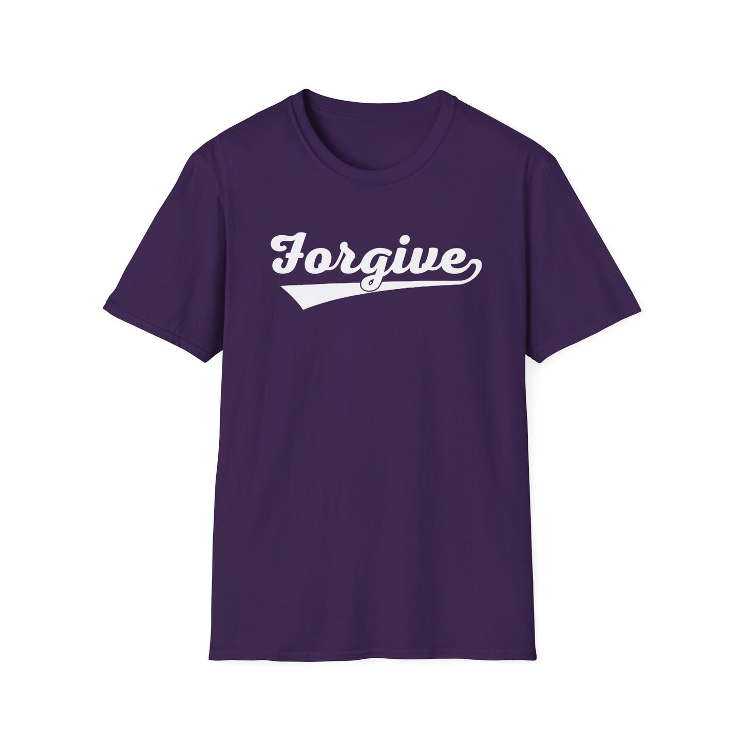 HomeRun Forgive Unisex T-Shirt | Baseball Script Tee | Inspirational Graphic Shirt | Positive Message Apparel | Motivational Unisex Shirt