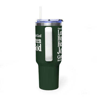 Green Girls 4 God Colorful Tumbler - Faith Filled Women Who Love Green