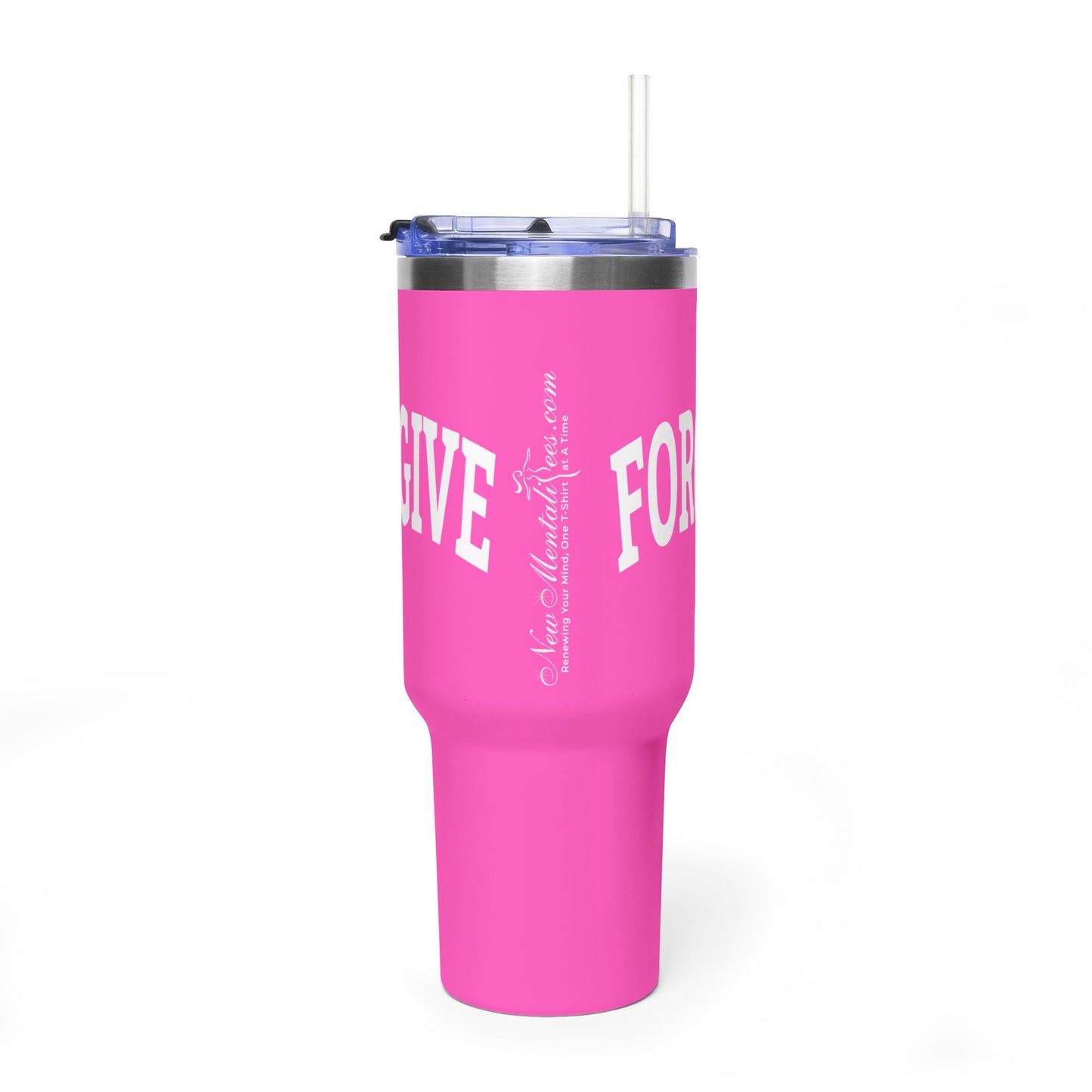 FREELY FORGIVE 40oz Tumbler | Faith-Based Insulated Cup | Christian Gift | Inspirational Drinkware | Collegiate Style Design