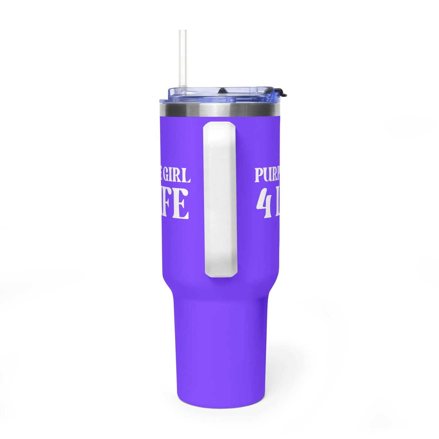 Purple Girl 4 Life 40 oz Purple Tumbler - Cute, Purple, Positive, Affirmation, Inspirational, Insulated Tumbler