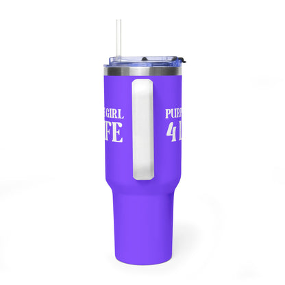 Purple Girl 4 Life 40 oz Purple Tumbler - Cute, Purple, Positive, Affirmation, Inspirational, Insulated Tumbler