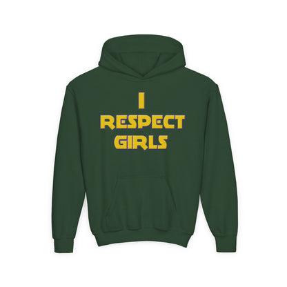 I Respect Girls Youth Hoodie - Real Young King Energy