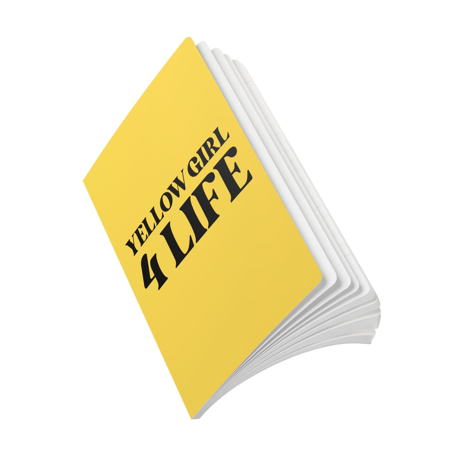 Yellow Girl 4 Life Softcover Journal – Double-Sided Inspirational Journal | 100 or 200 Pages | Notebook for Girls & Women Who Love Yellow