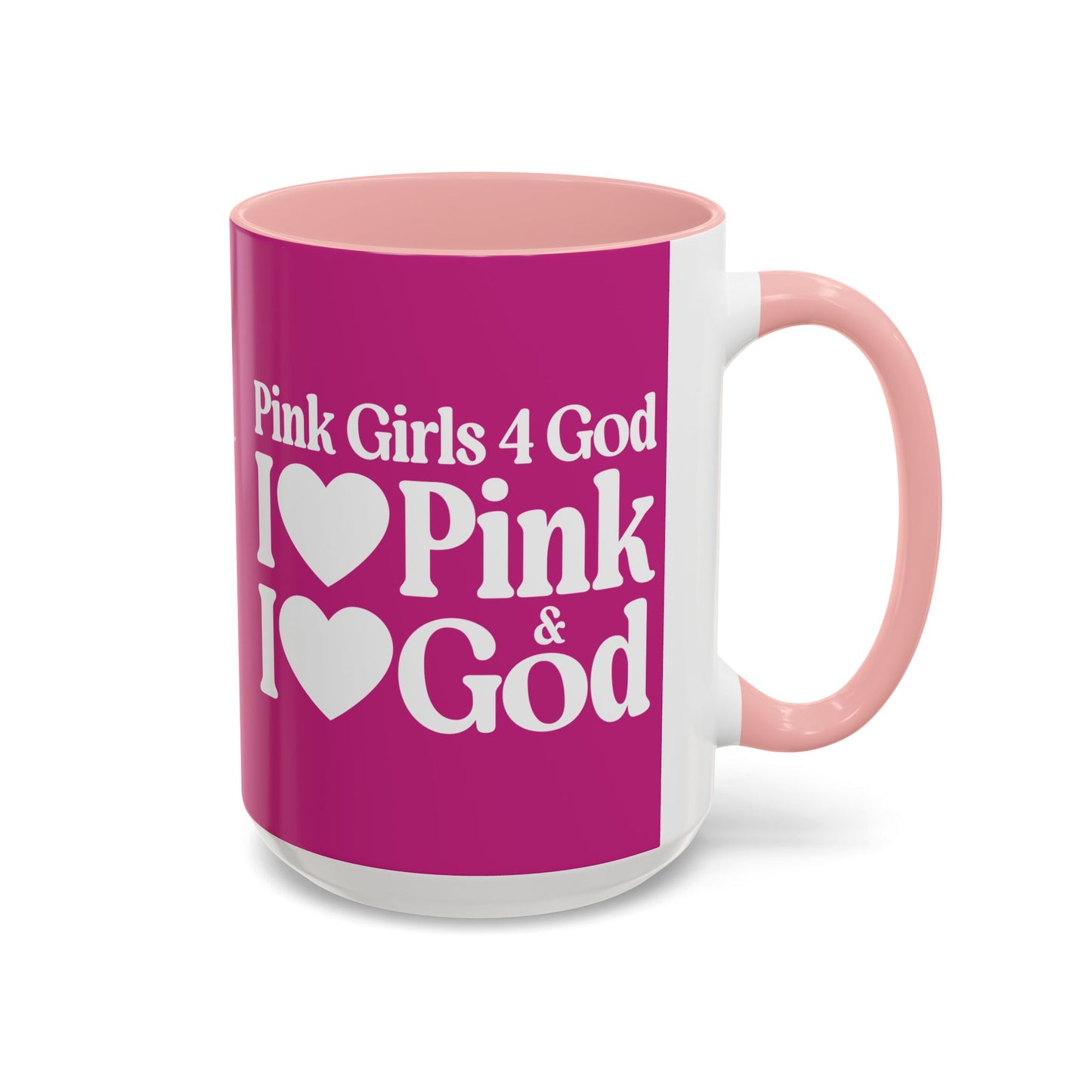 Pink Girls 4 God Mug  - Color Collection