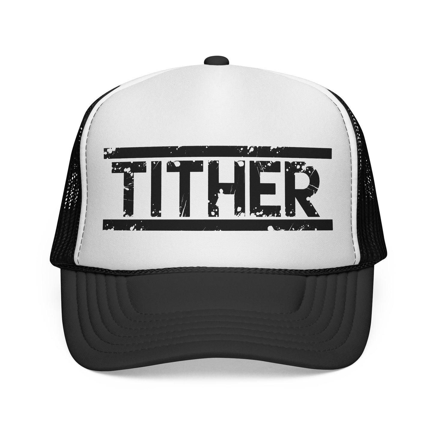 Tough Tither Trucker Hat | Faith-Based Christian Cap, Adjustable Unisex Tithing Hat, Church Wear, Gift for Believers