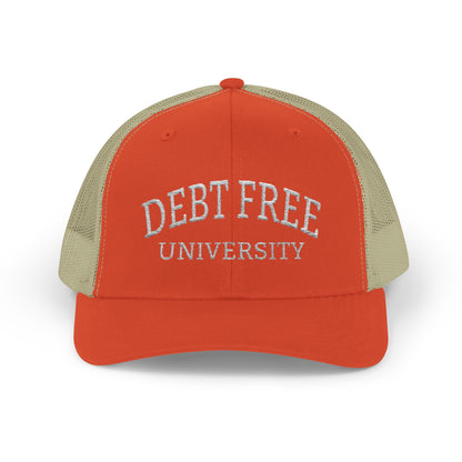 Debt Free University Embroidered Cap – Unisex Financial Freedom Hat