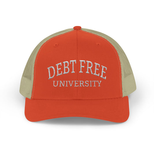 Debt Free University Embroidered Cap – Unisex Financial Freedom Hat