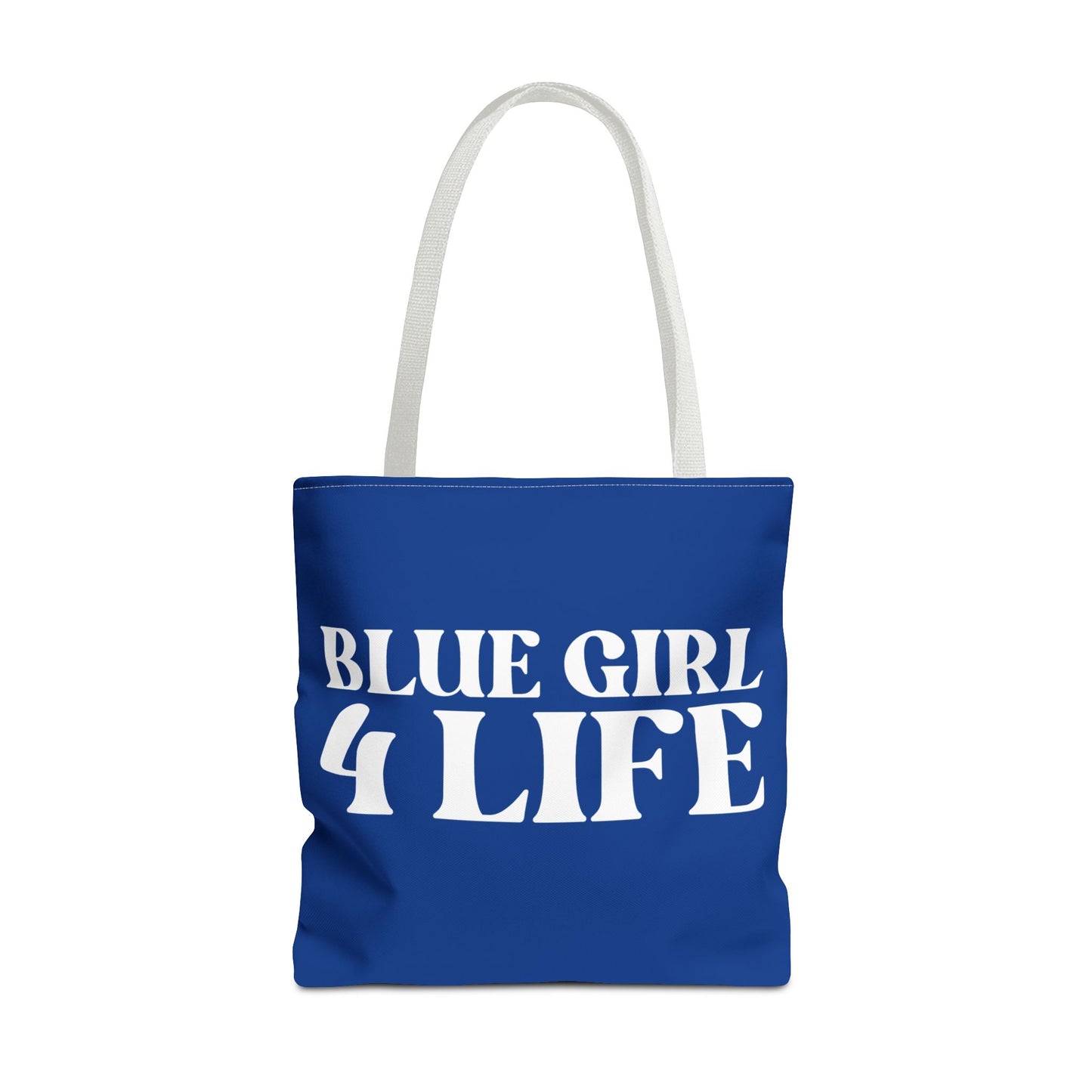 Blue Girl 4 Life Tote Bag - Cute Blue Bag for Women and Girls, Double Sided Inspirational Tote