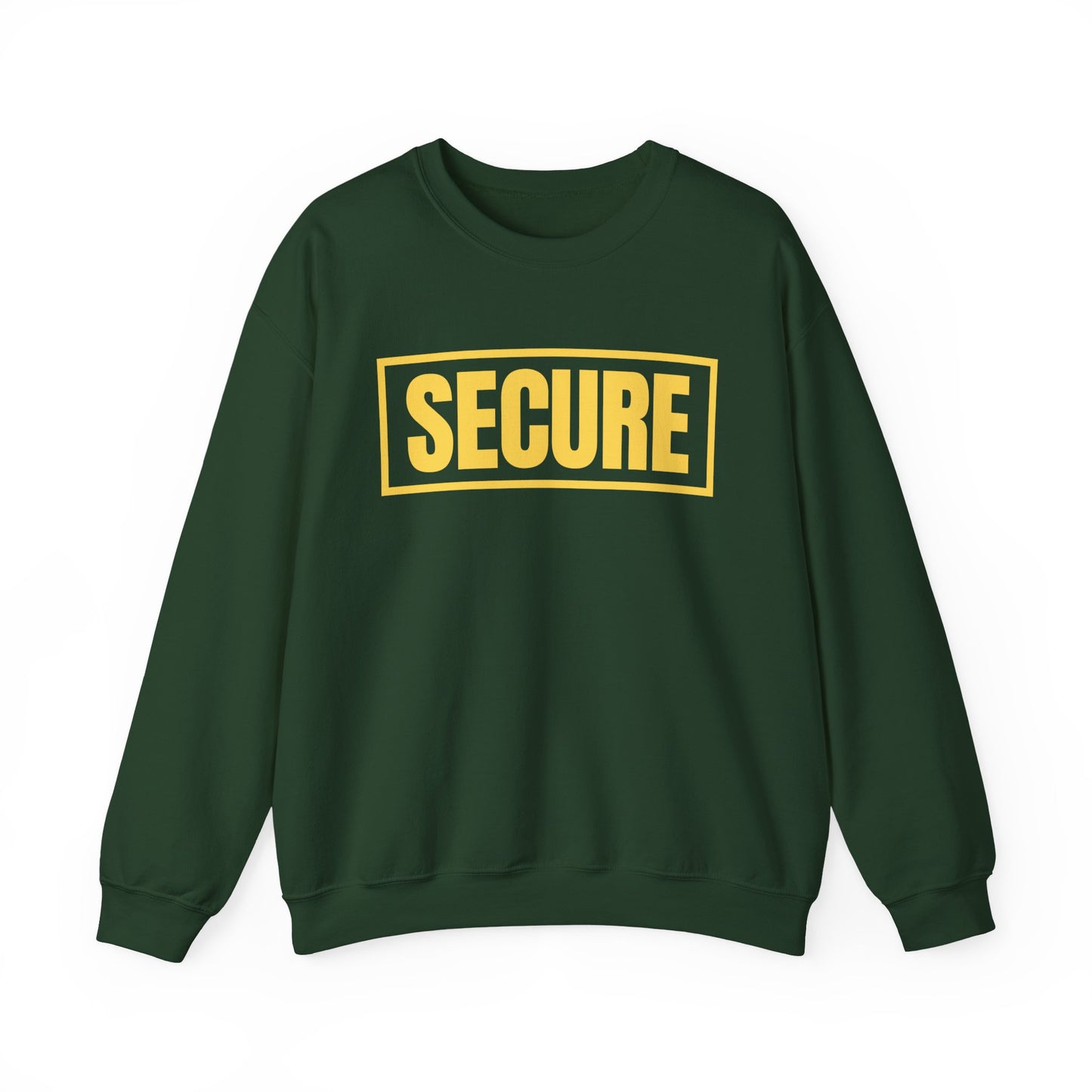 Secure Yellow Design Unisex Sweatshirt - Confidence You Can Feel & Faith You Can Wear
