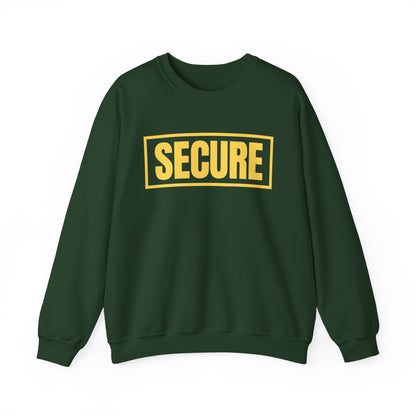 Secure Yellow Design Unisex Sweatshirt - Confidence You Can Feel & Faith You Can Wear