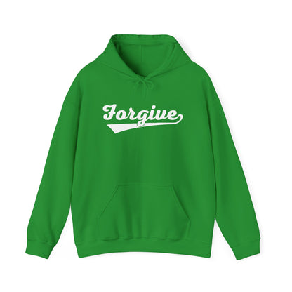 HomeRun Forgive Hoodie | Baseball Script Hoodie | Inspirational Graphic Hoodie | Positive Message Pullover | Motivational Unisex Hoodie