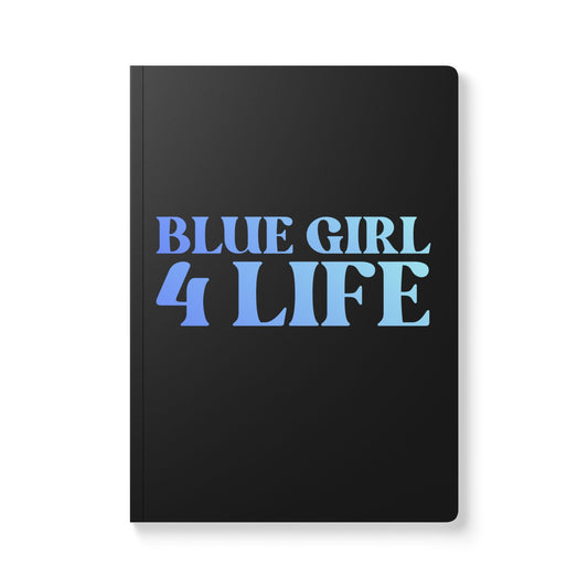 Blue Girls 4 God (Black) Softcover Journal – Double-Sided Inspirational Faith Journal | 100 or 200 Pages | Notebook for Girls & Women Who Love God