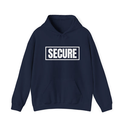 Secure White Design Unisex Hoodie - Confidence You Can Feel & Faith You Can Wear