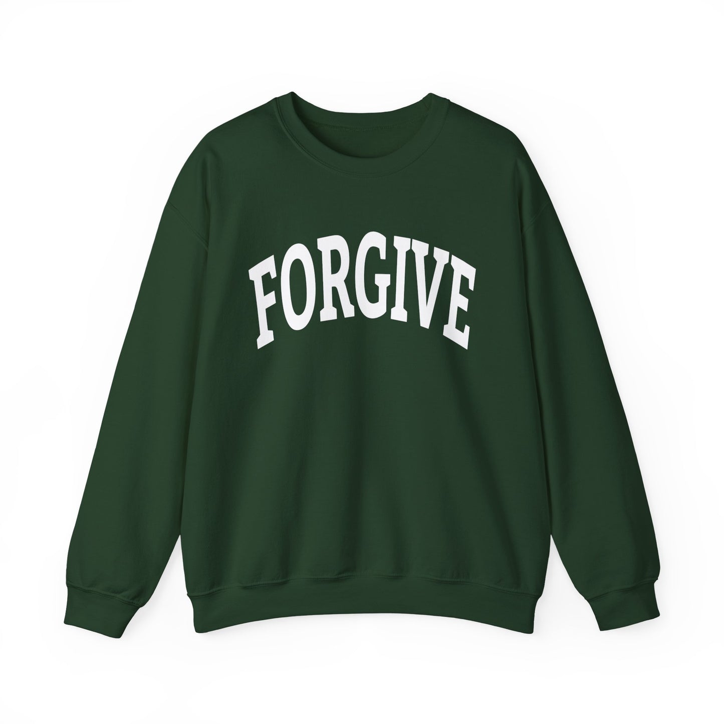 FREELY FORGIVE Collegiate Style Sweathirt | Faith-Based Sweatshirt | Christian Streetwear | Inspirational Gift