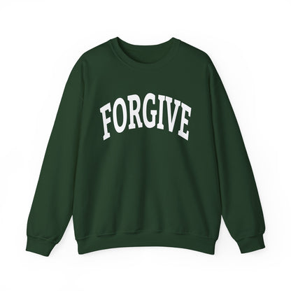 FREELY FORGIVE Collegiate Style Sweathirt | Faith-Based Sweatshirt | Christian Streetwear | Inspirational Gift