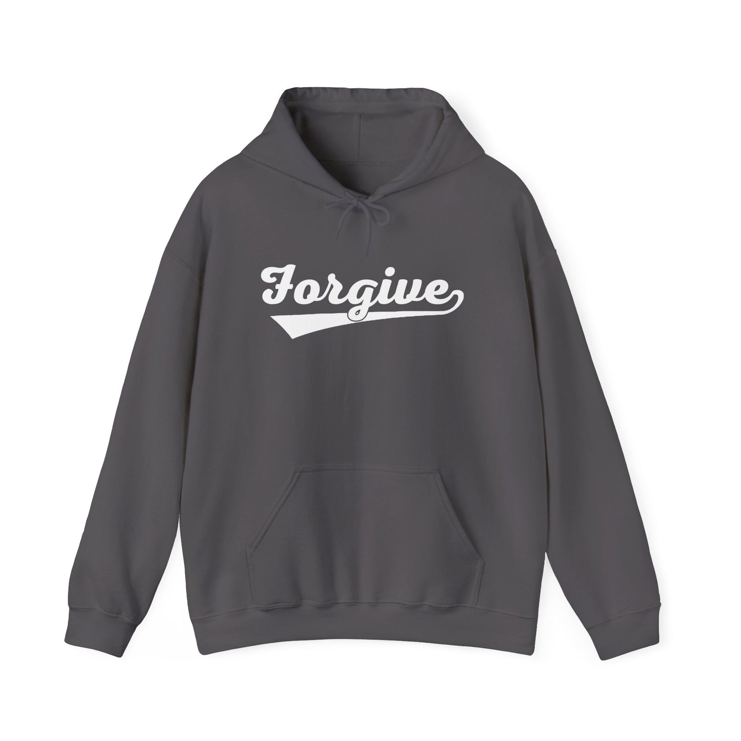 HomeRun Forgive Hoodie | Baseball Script Hoodie | Inspirational Graphic Hoodie | Positive Message Pullover | Motivational Unisex Hoodie