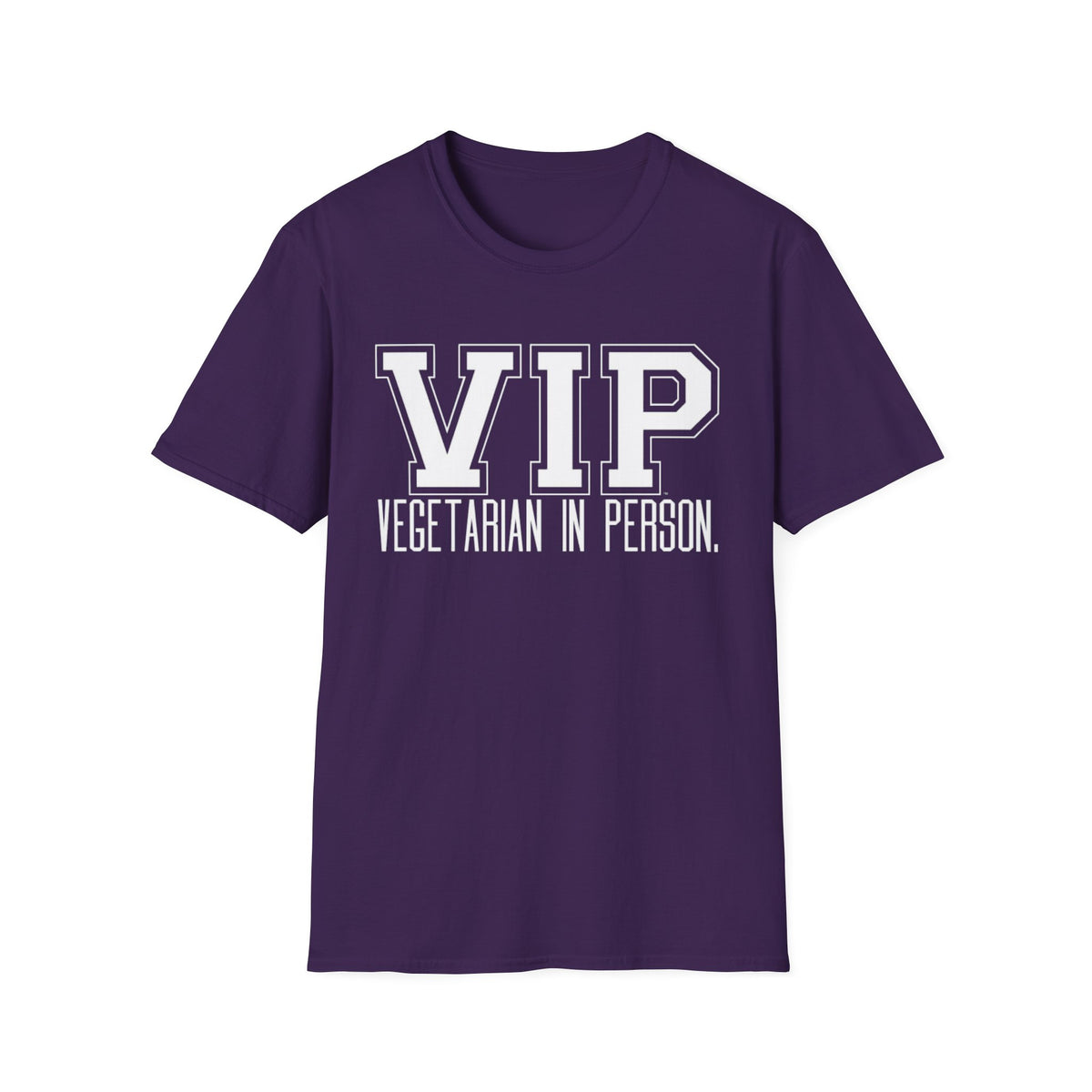 VIP Vegetarian Unisex T-shirt, Vegetarian In Person Statement Conversation Starter Tee
