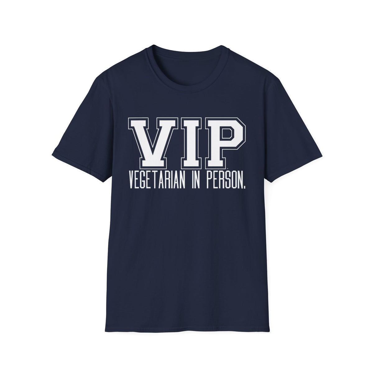 VIP Vegetarian Unisex T-shirt, Vegetarian In Person Statement Conversation Starter Tee