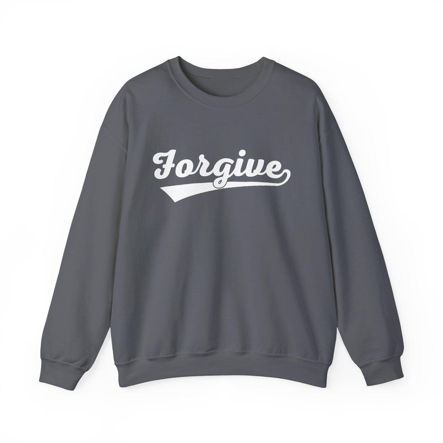 HomeRun Forgive Sweatshirt | Baseball Script Crewneck | Inspirational Graphic Sweatshirt | Motivational Unisex Sweatshirt