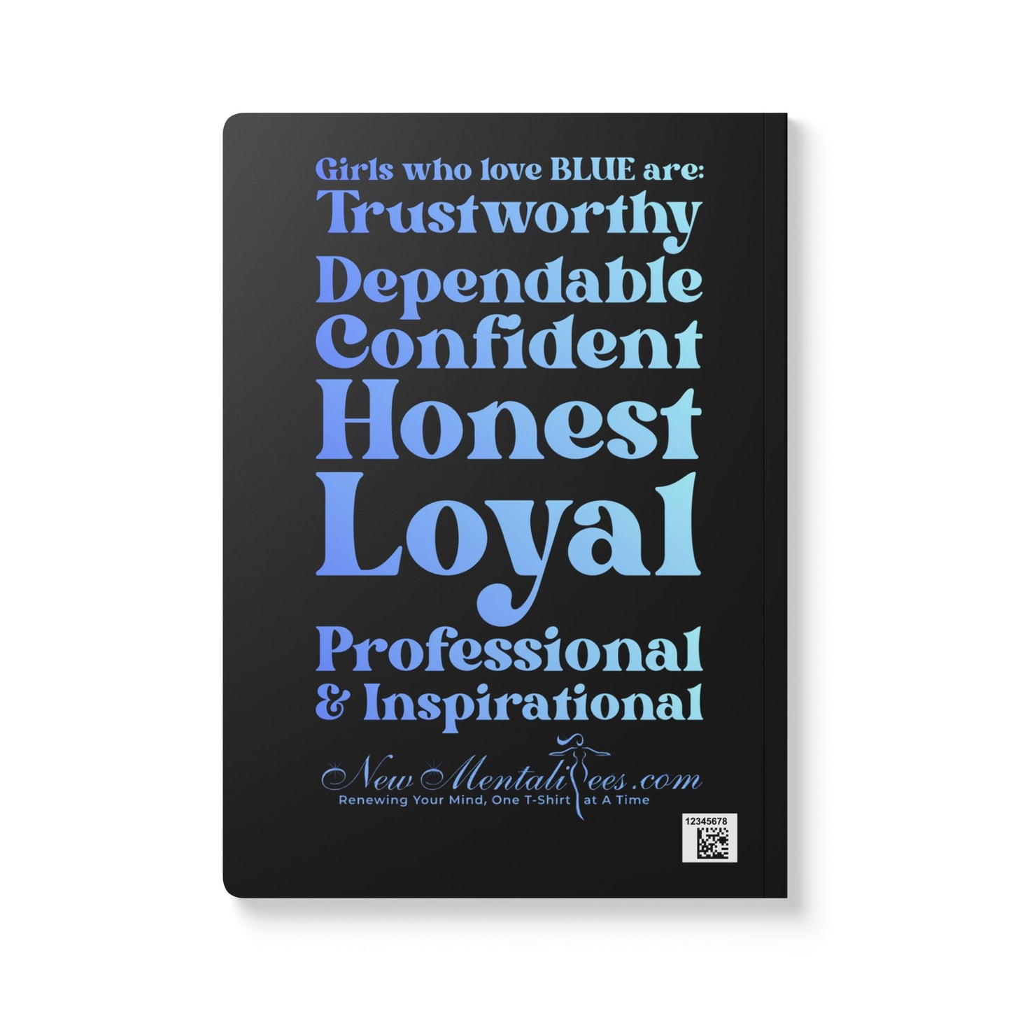 Blue Girls 4 God (Black) Softcover Journal – Double-Sided Inspirational Faith Journal | 100 or 200 Pages | Notebook for Girls & Women Who Love God