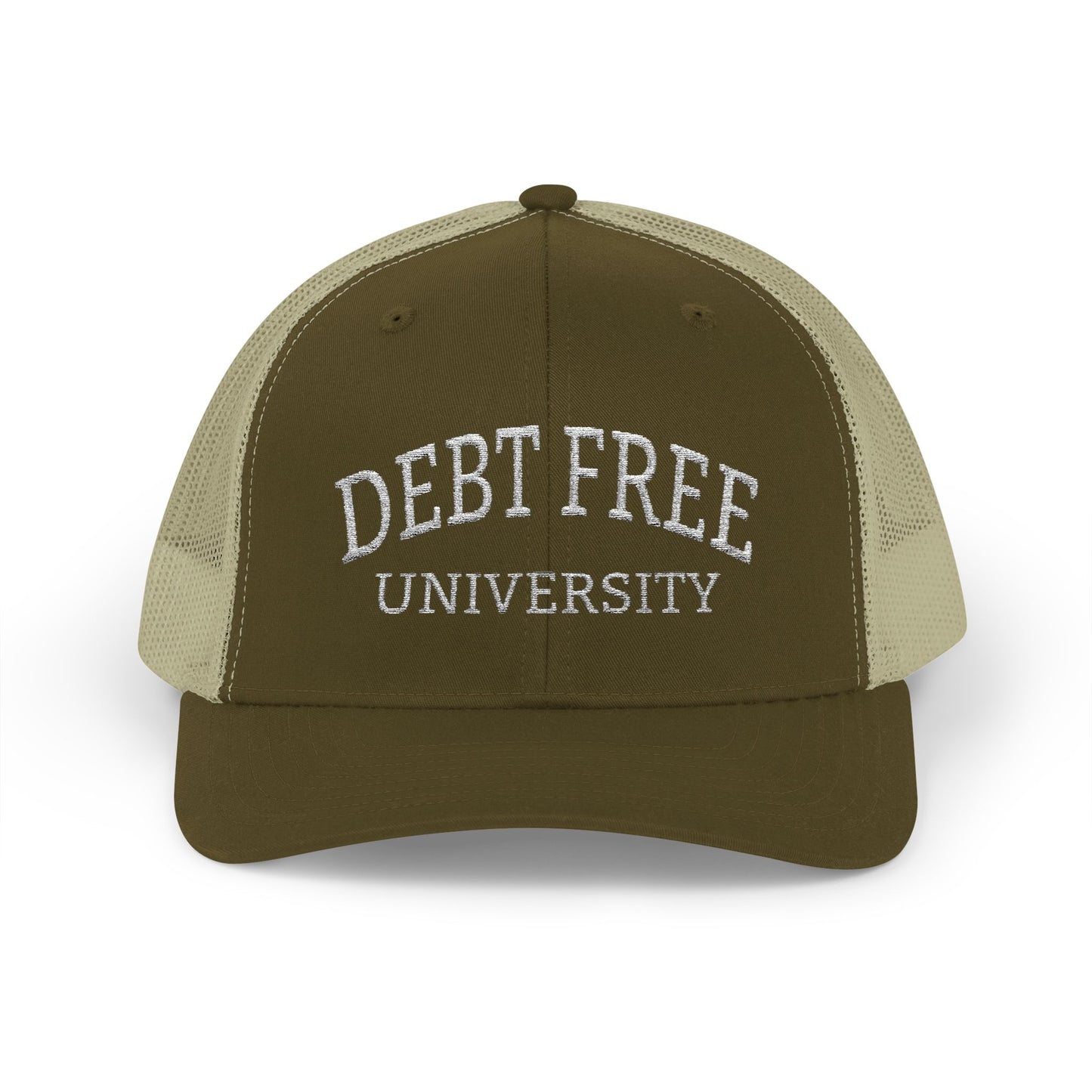 Debt Free University Embroidered Cap – Unisex Financial Freedom Hat