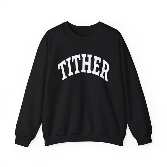 Committed Tither Collegiate SweatShirt | Faith-Based | Tithing Lifestyle| Faith & Abundance Statement Sweatshirt  | Financial Freedom Shirt
