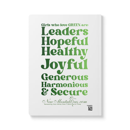💚 Green Girl 4 Life (White) Softcover Journal – Double-Sided Inspirational Journal | 100 or 200 Pages | Notebook for Girls & Women Who Love Green