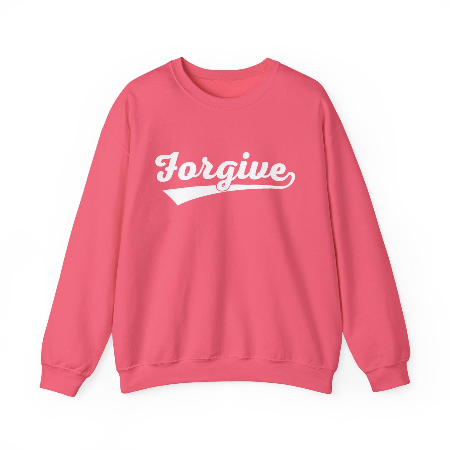 HomeRun Forgive Sweatshirt | Baseball Script Crewneck | Inspirational Graphic Sweatshirt | Motivational Unisex Sweatshirt
