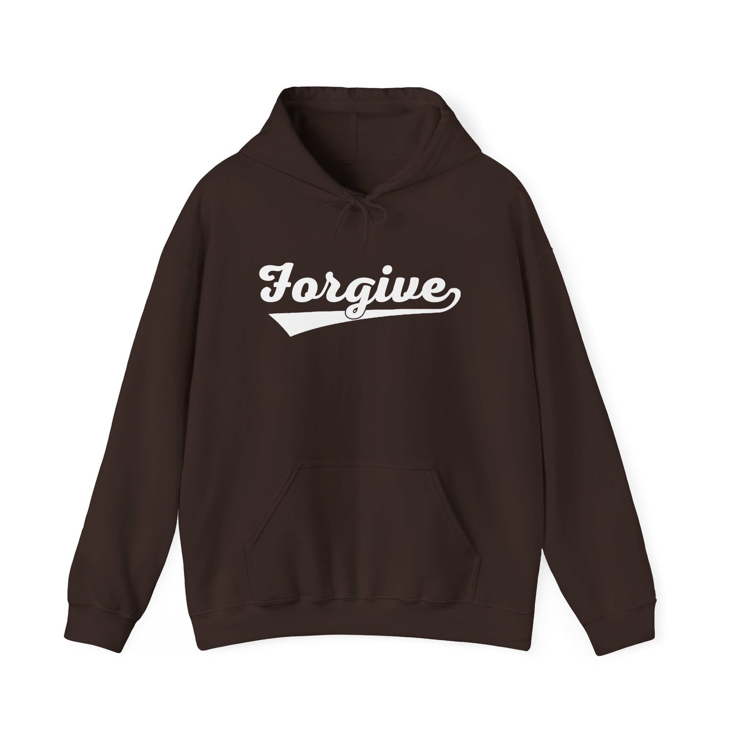 HomeRun Forgive Hoodie | Baseball Script Hoodie | Inspirational Graphic Hoodie | Positive Message Pullover | Motivational Unisex Hoodie