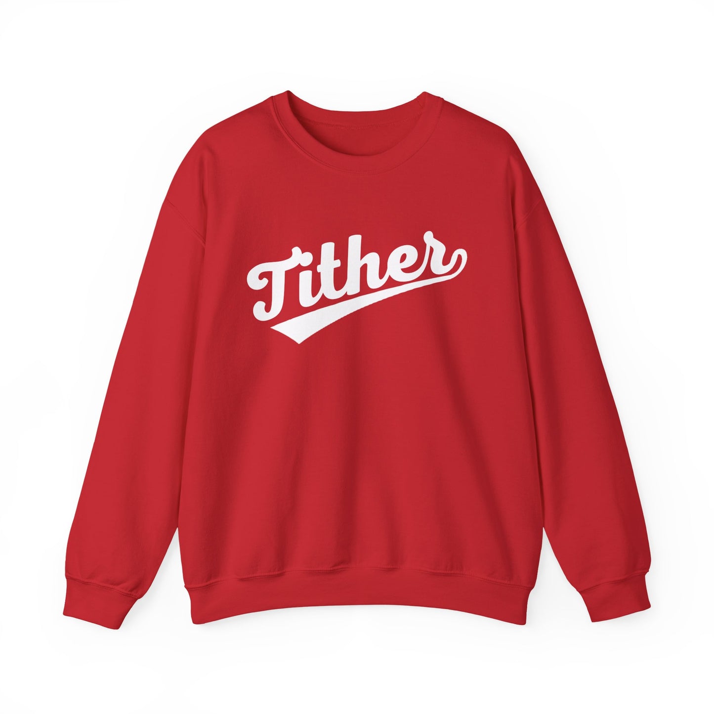 Home Run Tither Sweatshirt | Baseball Script Crewneck | Inspirational Giving Sweatshirt | Motivational Unisex Sweatshirt