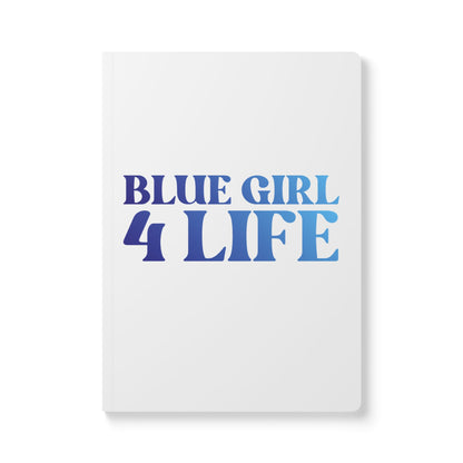Blue Girls 4 God (White) Softcover Journal – Double-Sided Inspirational Faith Journal | 100 or 200 Pages | Notebook for Girls & Women Who Love God