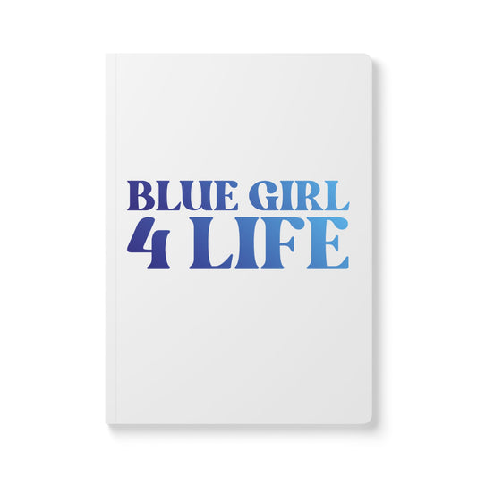 Blue Girls 4 God (White) Softcover Journal – Double-Sided Inspirational Faith Journal | 100 or 200 Pages | Notebook for Girls & Women Who Love God