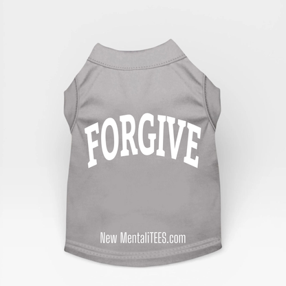 FORGIVE Collegiate Doggie Tank Top — A Little Shirt With A Big Message