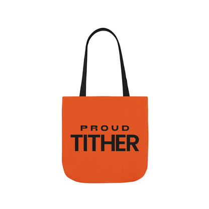 Proud Tither Light Tote Bag - Faith Statement Carryall | Abundance, Obedience, and Trust in God
