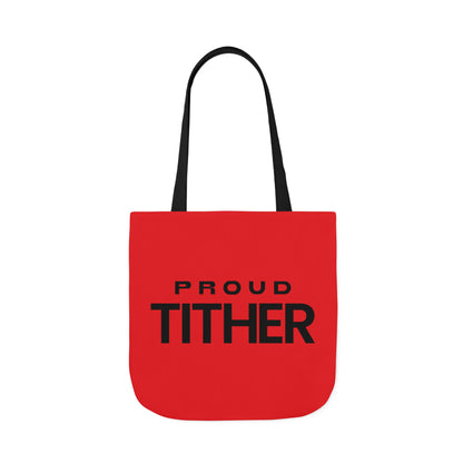 Proud Tither Light Tote Bag - Faith Statement Carryall | Abundance, Obedience, and Trust in God
