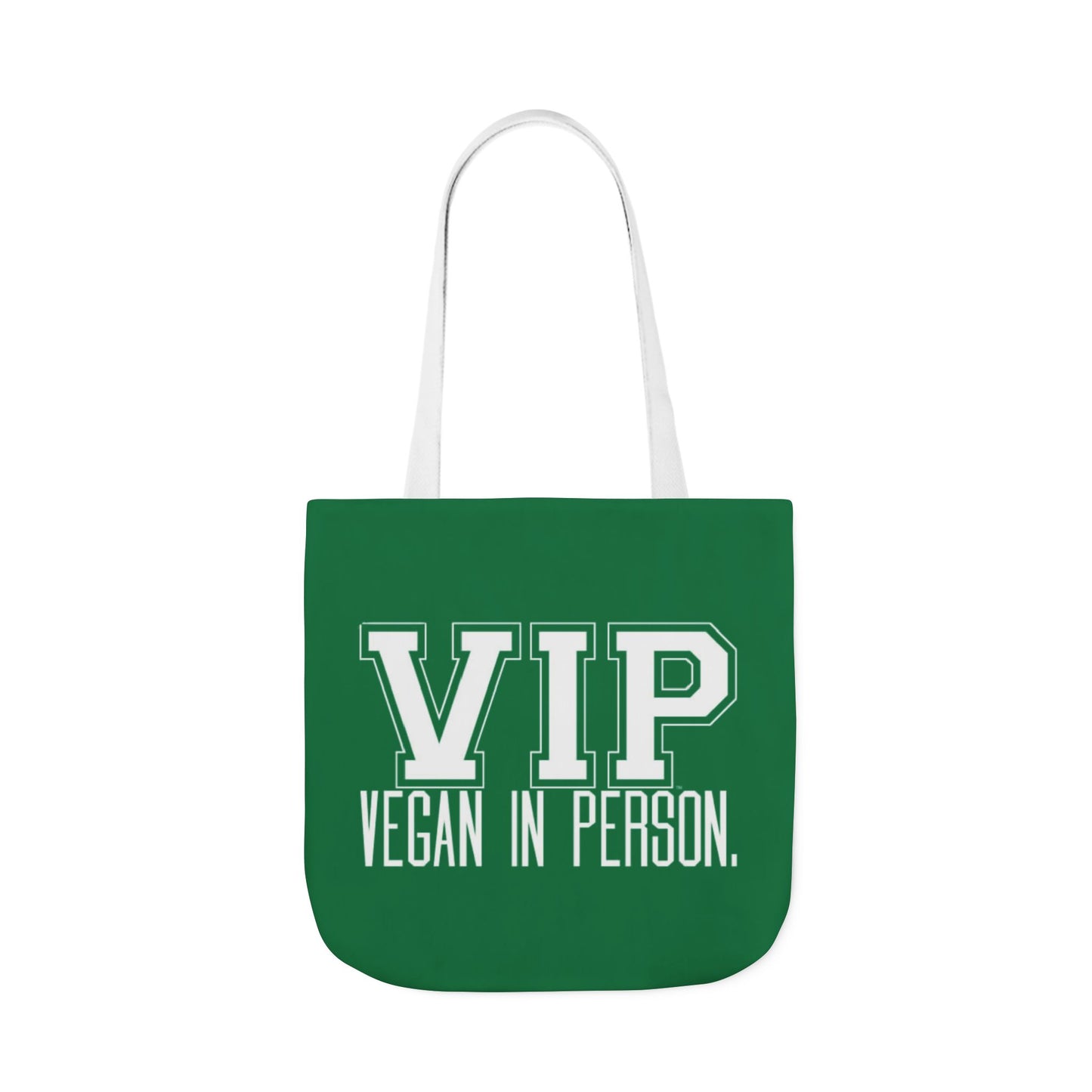 VIP Vegan Tote Bag - Vegan In Person Statement - Conversation Starter Carryall