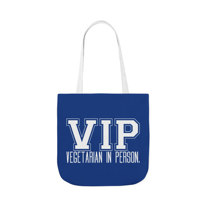 VIP Vegetarian Tote Bag - Vegetarian In Person Statement - Conversation Starter Carryall