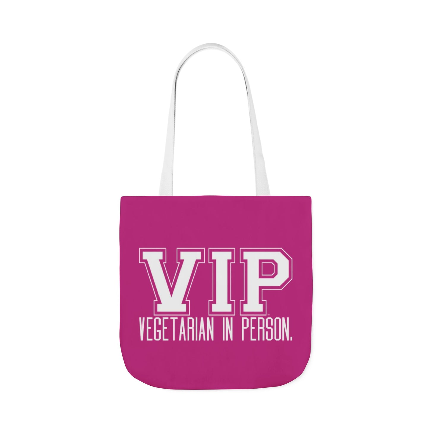 VIP Vegetarian Tote Bag - Vegetarian In Person Statement - Conversation Starter Carryall