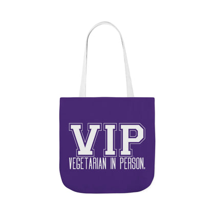 VIP Vegetarian Tote Bag - Vegetarian In Person Statement - Conversation Starter Carryall