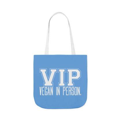 VIP Vegan Tote Bag - Vegan In Person Statement - Conversation Starter Carryall