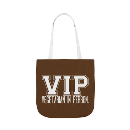 VIP Vegetarian Tote Bag - Vegetarian In Person Statement - Conversation Starter Carryall
