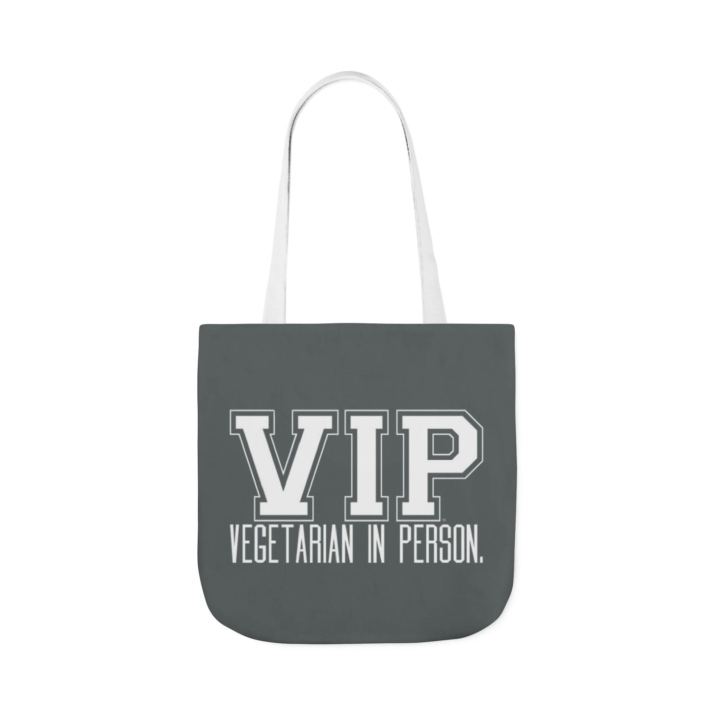VIP Vegetarian Tote Bag - Vegetarian In Person Statement - Conversation Starter Carryall