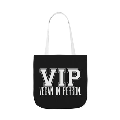 VIP Vegan Tote Bag - Vegan In Person Statement - Conversation Starter Carryall