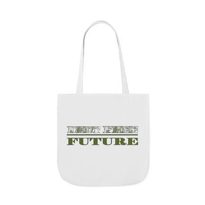 Debt Free Future Tote Bag - Faith-Inspired Financial Freedom & Abundance Affirmation Bag - Canvas, White, Black